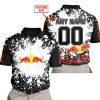 LIMITED EDITION MOTOCROCSS - CUSTOM NAME - REDBULL - POLO SHIRT