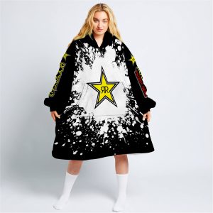 LIMITED EDITION MOTOCROCSS - CUSTOM NAME - ROCKSTAR - OODIE BLANKET HOODIE