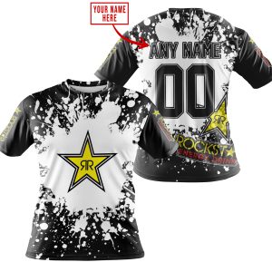 LIMITED EDITION MOTOCROCSS - CUSTOM NAME - ROCKSTAR - T-SHIRT