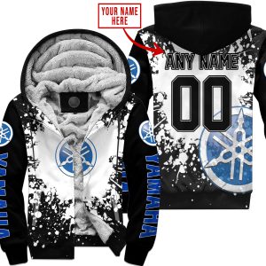 LIMITED EDITION MOTOCROCSS - CUSTOM NAME - YAMAHA - BLUE - FLEECE ZIP HOODIE