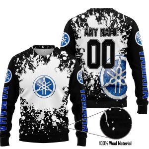 LIMITED EDITION MOTOCROCSS - CUSTOM NAME - YAMAHA - BLUE - SWEATER UGLY