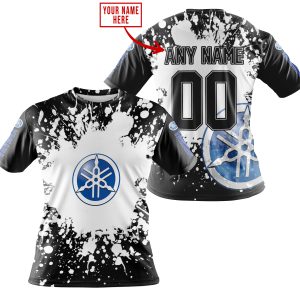 LIMITED EDITION MOTOCROCSS - CUSTOM NAME - YAMAHA - BLUE - T-SHIRT