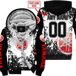 LIMITED EDITION MOTOCROCSS - CUSTOM NAME - YAMAHA - RED - FLEECE ZIP HOODIE