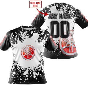 LIMITED EDITION MOTOCROCSS - CUSTOM NAME - YAMAHA - RED - T-SHIRT