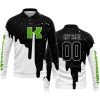 MOTOCROCSS LIMITED EDITION - CUSTOM NAME - KAWASAKI - LONG SLEEVE POLO SHIRT