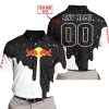 MOTOCROCSS LIMITED EDITION - CUSTOM NAME - REDBULL - POLO SHIRT