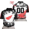 LIMITED EDITION MOTOCROCSS - CUSTOM NAME - HONDA - POLO SHIRT