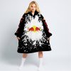 LIMITED EDITION MOTOCROCSS - CUSTOM NAME - REDBULL - OODIE BLANKET HOODIE