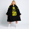 GO FOX YOUR SELF – LIMITED EDITION – FOX RACING - YELLOW - OODIE BLANKET HOODIE