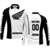 LIMITED EDITION - CUSTOM NAME MOTOCROCSS V2 - HONDA - LONG SLEEVE POLO SHIRT