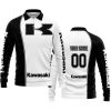 LIMITED EDITION - CUSTOM NAME MOTOCROCSS V2 - KAWASAKI - LONG SLEEVE POLO SHIRT