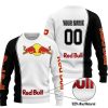 LIMITED EDITION - CUSTOM NAME MOTOCROCSS V2 - RED BULL - SWEATER UGLY