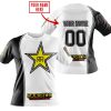 LIMITED EDITION - CUSTOM NAME MOTOCROCSS V2 - ROCKSTAR ENERGY - T-SHIRT