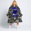 ZERO FOX GIVEN – LIMITED EDITION – FOX RACING CAMO - BLUE - OODIE BLANKET HOODIE