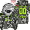 ZERO FOX GIVEN – LIMITED EDITION – FOX RACING CAMO - NEON - FLEECE ZIP HOODIE