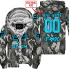 ZERO FOX GIVEN – LIMITED EDITION – FOX RACING CAMO - SKY BLUE - FLEECE ZIP HOODIE