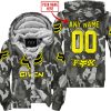 ZERO FOX GIVEN – LIMITED EDITION – FOX RACING CAMO - YELLOW - FLEECE ZIP HOODIE