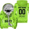 RACING GIRLS LIKE IT DIRTY - FOX RACING - GREEN 1 - FLEECE ZIP HOODIE