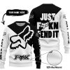 JUST FKCN SEND IT - 3D ALL OVER PRINTED - FOX RACING - BLACK - SWEATER UGLY