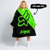 JUST FKCN SEND IT - 3D ALL OVER PRINTED - FOX RACING - GREEN - OODIE BLANKET HOODIE