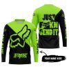 JUST FKCN SEND IT - 3D ALL OVER PRINTED - FOX RACING - GREEN 1 - JERSEY