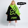 JUST FKCN SEND IT - 3D ALL OVER PRINTED - FOX RACING - GREEN 1 - OODIE BLANKET HOODIE