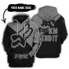 JUST FKCN SEND IT - 3D ALL OVER PRINTED - FOX RACING - GREY
