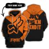 JUST FKCN SEND IT - 3D ALL OVER PRINTED - FOX RACING - ORANGE