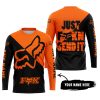 JUST FKCN SEND IT - 3D ALL OVER PRINTED - FOX RACING - ORANGE - JERSEY