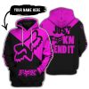 JUST FKCN SEND IT - 3D ALL OVER PRINTED - FOX RACING - PINK