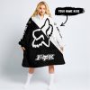 JUST FKCN SEND IT - 3D ALL OVER PRINTED - FOX RACING - WHITE - OODIE BLANKET HOODIE