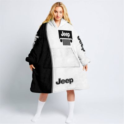 Limited Edition - Custom Name Jeep - Black - Oodie Blanket