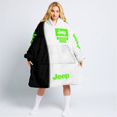 Limited Edition - Custom Name Jeep - Green - Oodie Blanket