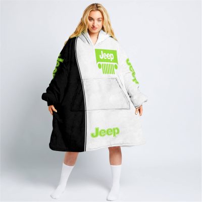 Limited Edition - Custom Name Jeep - Green 1 - Oodie Blanket