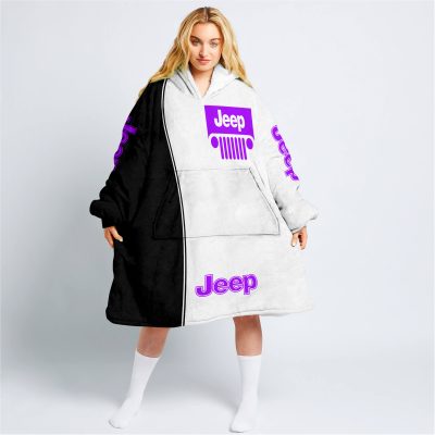 Limited Edition - Custom Name Jeep - Purple - Oodie Blanket
