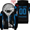 WHAT THE FOX – LIMITED EDITION – POLARIS - BLACK BLUE - FLEECE ZIP HOODIE
