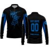 WHAT THE FOX – LIMITED EDITION – POLARIS - BLACK BLUE - LONG SLEEVE POLO SHIRT