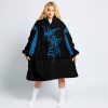 WHAT THE FOX – LIMITED EDITION – POLARIS - BLACK BLUE - OODIE BLANKET HOODIE