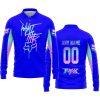 WHAT THE FOX – LIMITED EDITION – FOX RACING - BLUE V1 - LONG SLEEVE POLO SHIRT