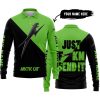 JUST FKCN SEND IT - 3D ALL OVER PRINTED - ARCTIC-CAT - LONG SLEEVE POLO SHIRT