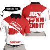 JUST FKCN SEND IT - 3D ALL OVER PRINTED - DUCATI - POLO SHIRT