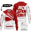 JUST FKCN SEND IT - 3D ALL OVER PRINTED - DUCATI - SWEATER UGLY