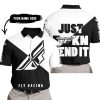 JUST FKCN SEND IT - 3D ALL OVER PRINTED - FLY RACING - POLO SHIRT