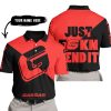 JUST FKCN SEND IT - 3D ALL OVER PRINTED - GAS GAS - POLO SHIRT