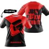 JUST FKCN SEND IT - 3D ALL OVER PRINTED - GAS GAS - T-SHIRT