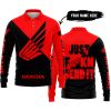 JUST FKCN SEND IT - 3D ALL OVER PRINTED - HONDA - LONG SLEEVE POLO SHIRT
