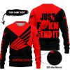 JUST FKCN SEND IT - 3D ALL OVER PRINTED - HONDA - SWEATER UGLY