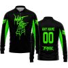 WHAT THE FOX – LIMITED EDITION – FOX RACING - BLACK GREEN - LONG SLEEVE POLO SHIRT