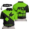 JUST FKCN SEND IT - 3D ALL OVER PRINTED - KAWASAKI - POLO SHIRT