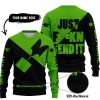 JUST FKCN SEND IT - 3D ALL OVER PRINTED - KAWASAKI - SWEATER UGLY